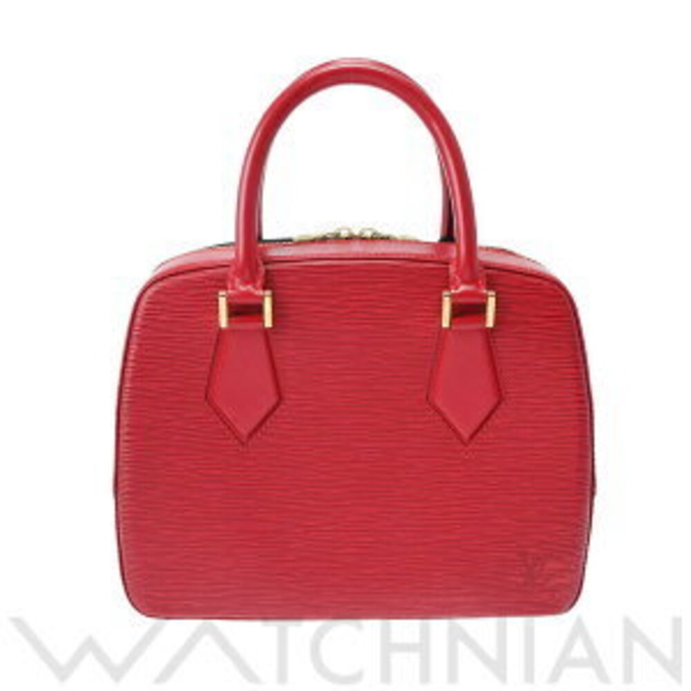Louis Vuitton Epi Sablon Castilian Red Leather Handbag